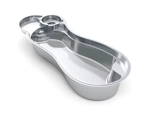 Leisure Pool's Allure fiberglass pool design - 3d model